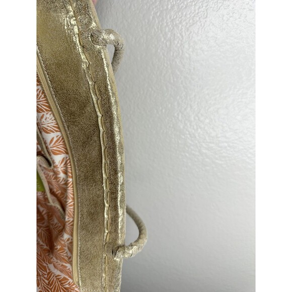 Sigrid Olsen Tote Bag Womens Gold Trim White Sequins Beach Resort Straw Woven - Picture 6 of 7